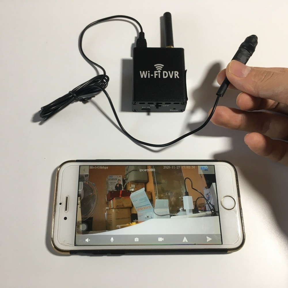 WiFi šnipinėjimo modulis P2P Tiesioginis stebėjimas - pinhole kamera