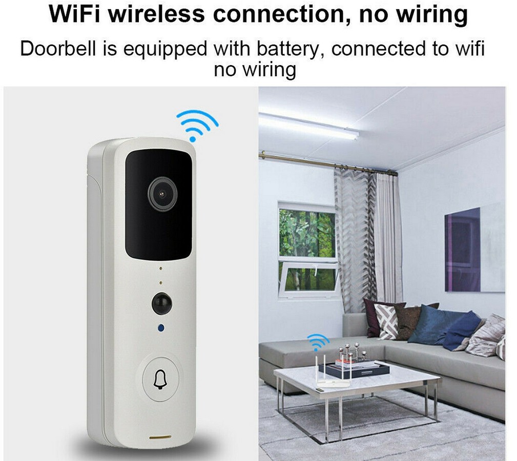 belaidis durų skambutis – WiFi durų skambutis su judesio aptikimu ir HD kamera