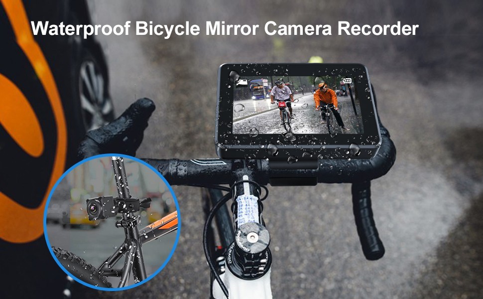 vandeniui atspari ip68 dviračio kamera su monitoriaus rinkiniu