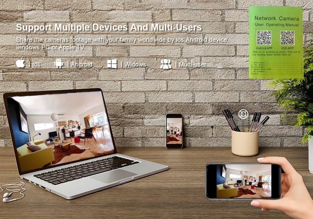 pinhole set wifi modulis – mobilioji aplikacija ios ir android