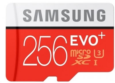 atminties kortelė - 256 GB micro SD kortelė