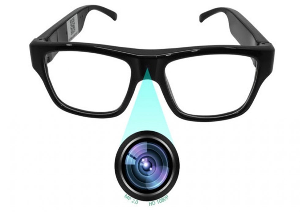 šnipinėjimo akiniai su FULL HD kamera wifi tiesioginiu vaizdo perdavimu