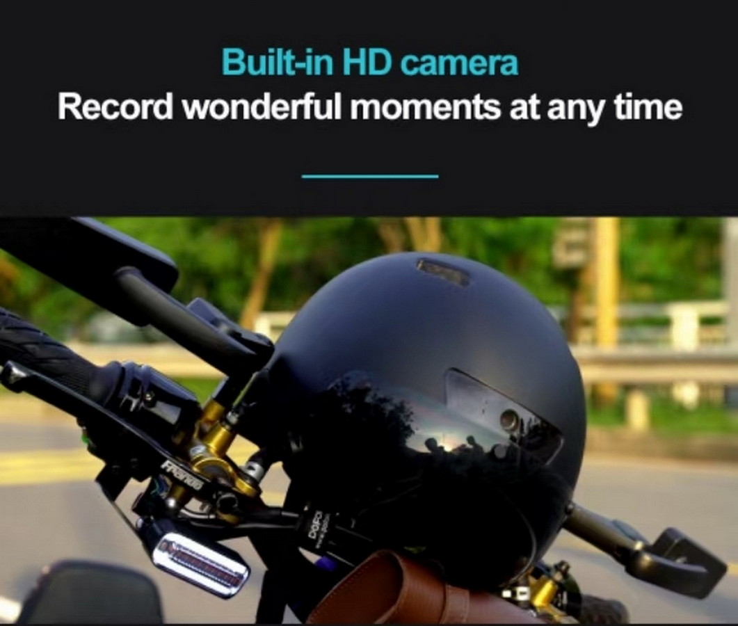 dviračio šalme įmontuota kamera su įrašymu