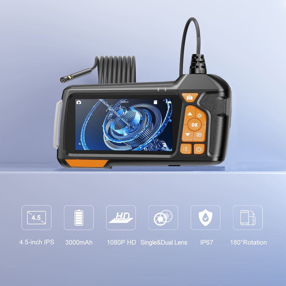 FULL HD endoskopinė dviguba 8 mm kamera