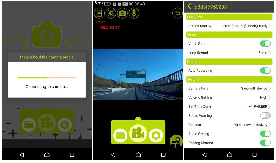 programa iš DOD Android/iOS - dod car camera