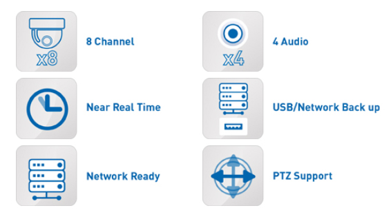 DVR specifikacijos