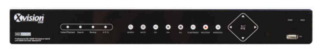 XHR1080 DVR įrašymo įrenginys 16 kanalų