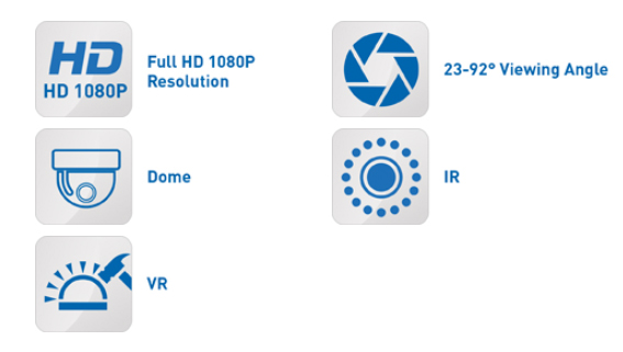 Techniniai duomenys XHC kamera 1080P