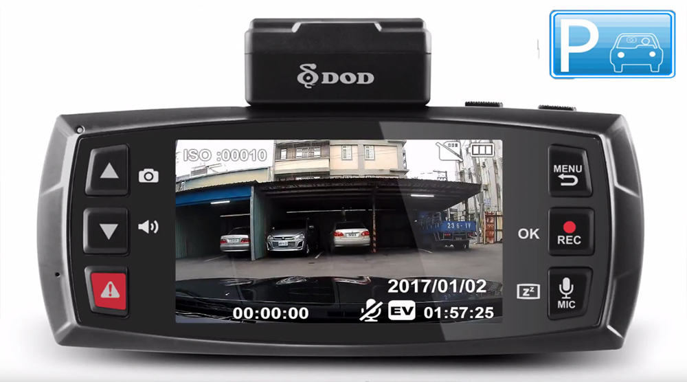 Ls475w automobilio dvr + parkavimo režimas