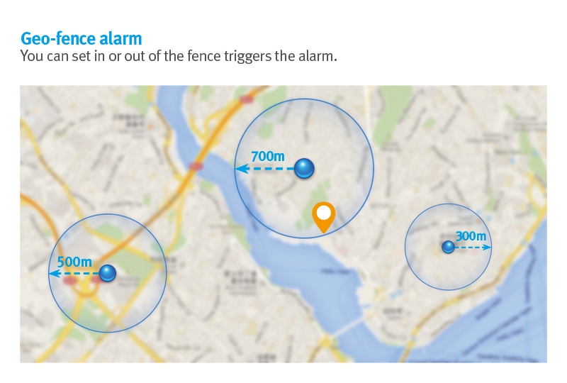 geo fence funkcija gps tracker