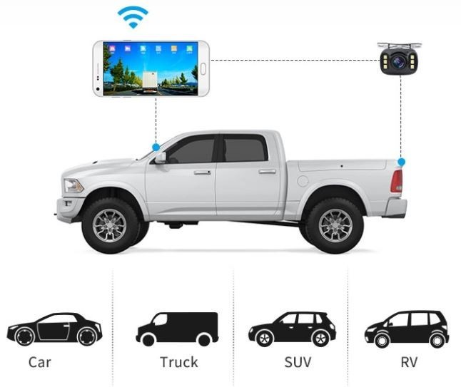universali parkavimo wifi automobilio kamera per mobilųjį telefoną