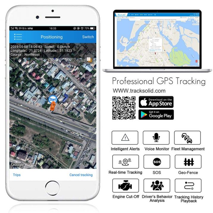 mobilioji aplikacija tracksolid – profio x4
