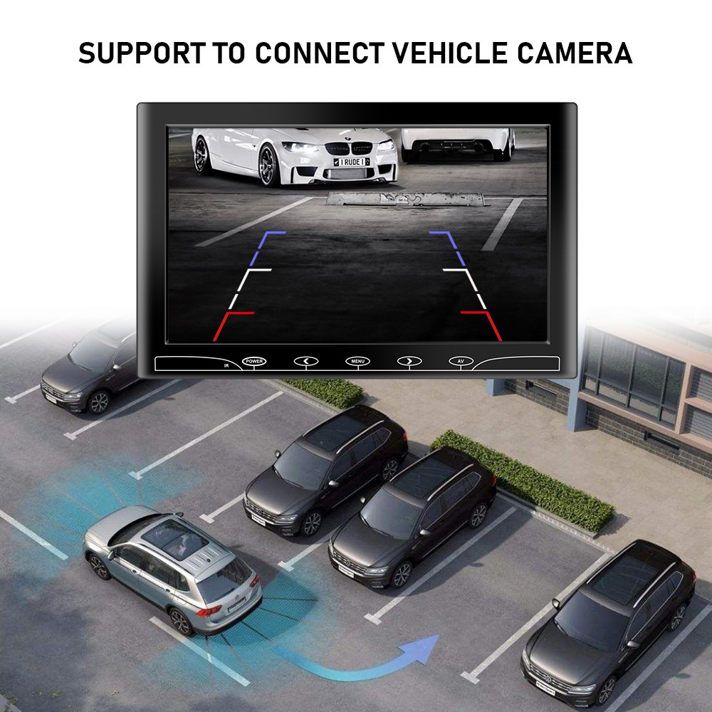 HD automobilio monitorius automobiliui 10 colių