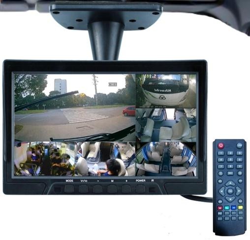 DVR automobilio monitorius su tiesioginiu gps + kamerų vaizdu