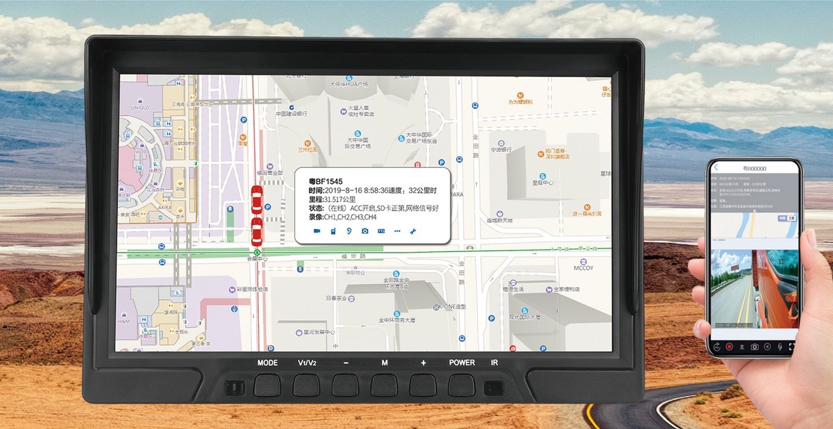 4g wifi automobilio monitorius gps