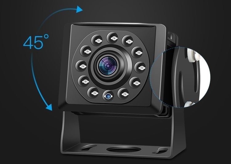 atbulinės eigos kamera su IR LED naktiniu matymu
