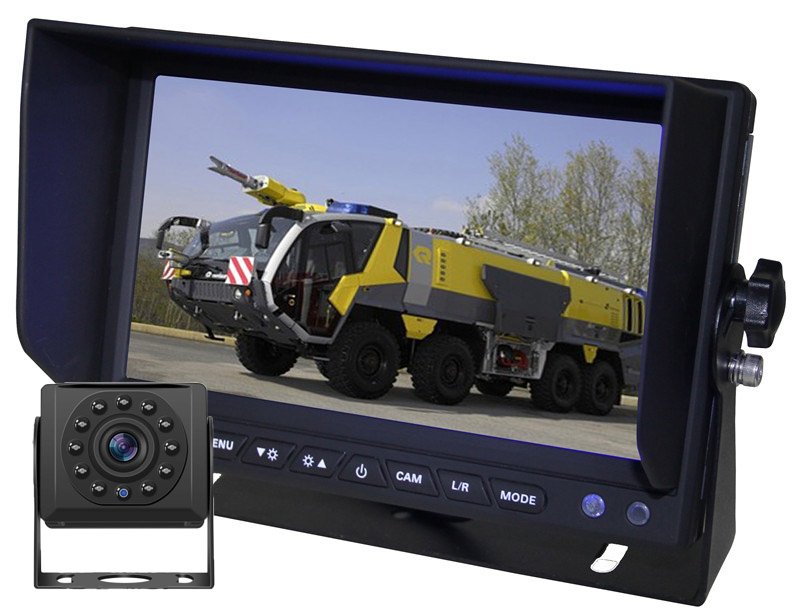 automobilių parkavimo kameros su 7" AHD monitoriumi