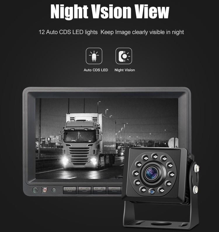Mini Full HD atbulinės eigos kamera su ir led