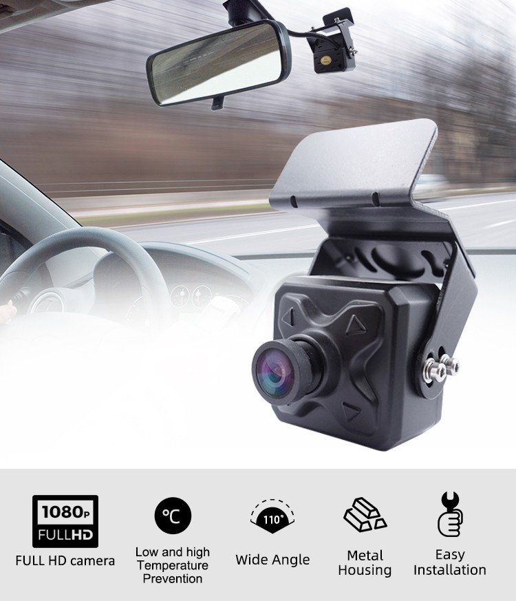 Vidinė FULL HD automobilio kamera AHD 3,6 mm objektyvas