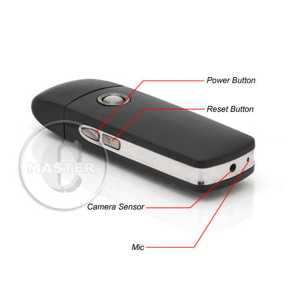 Šnipinėjimo kamera USB rakte su judesio aptikimu