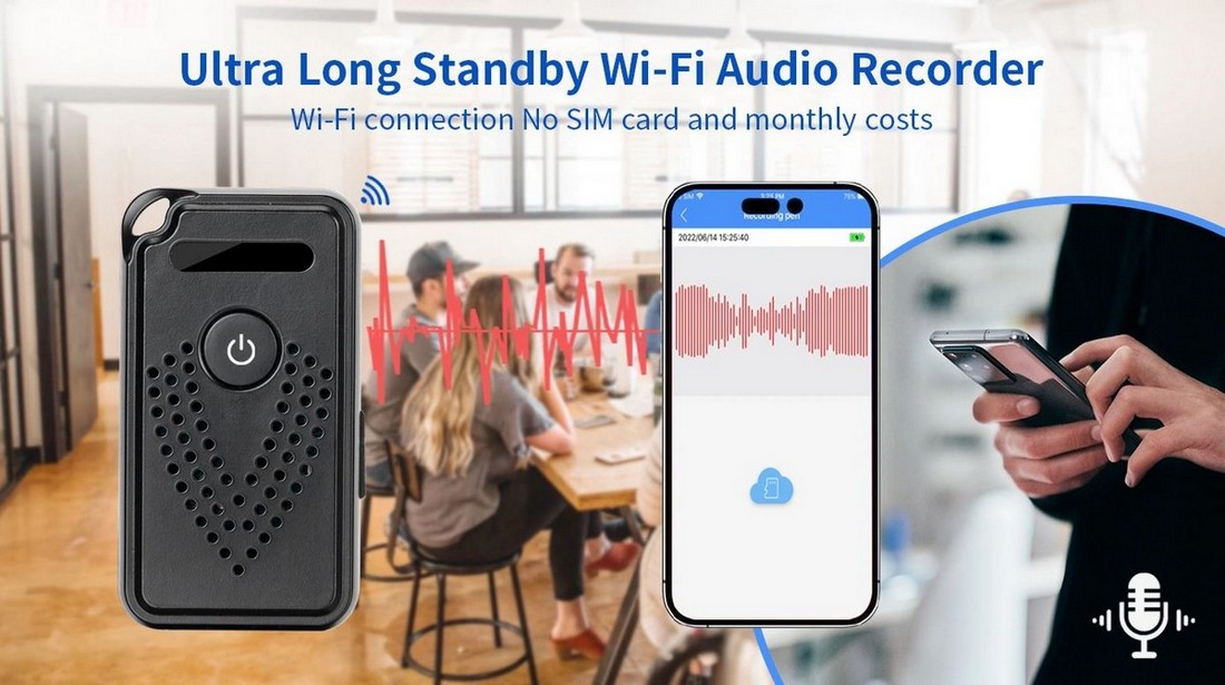wifi garso įrašymo įrenginio garso įrašas paslėptas